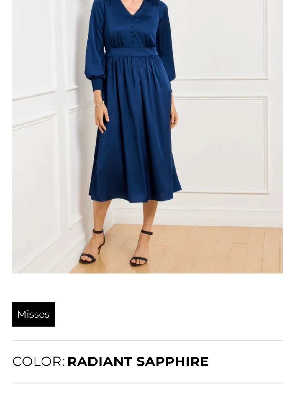 Talbots Soft Satin Dress